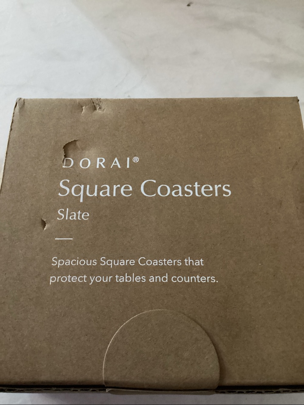 Gray Quick-Drying Square Coasters - Set - Picture 4 of 5